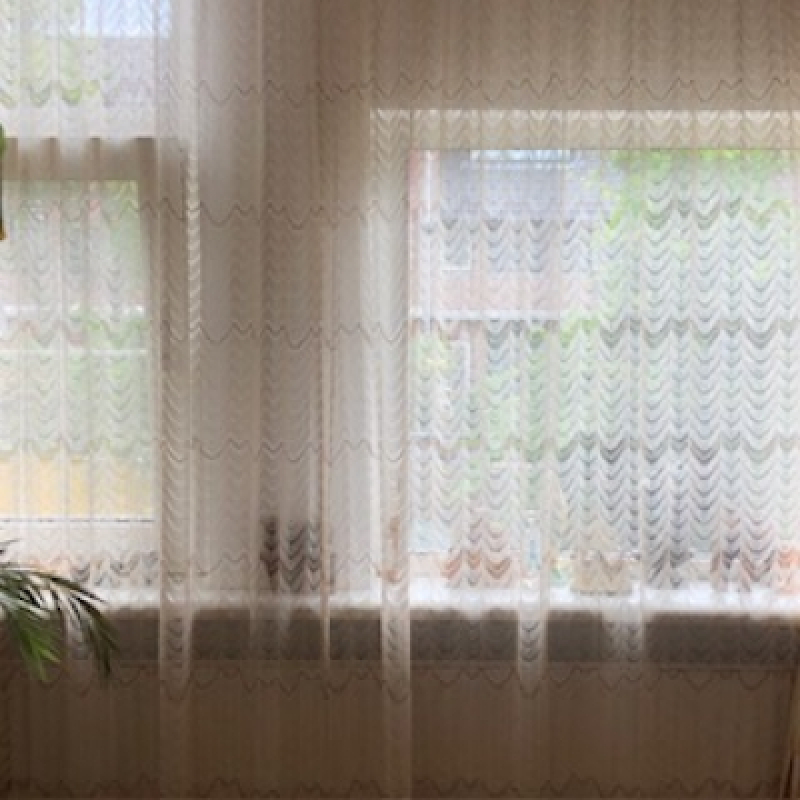 Psychedelic see through curtain