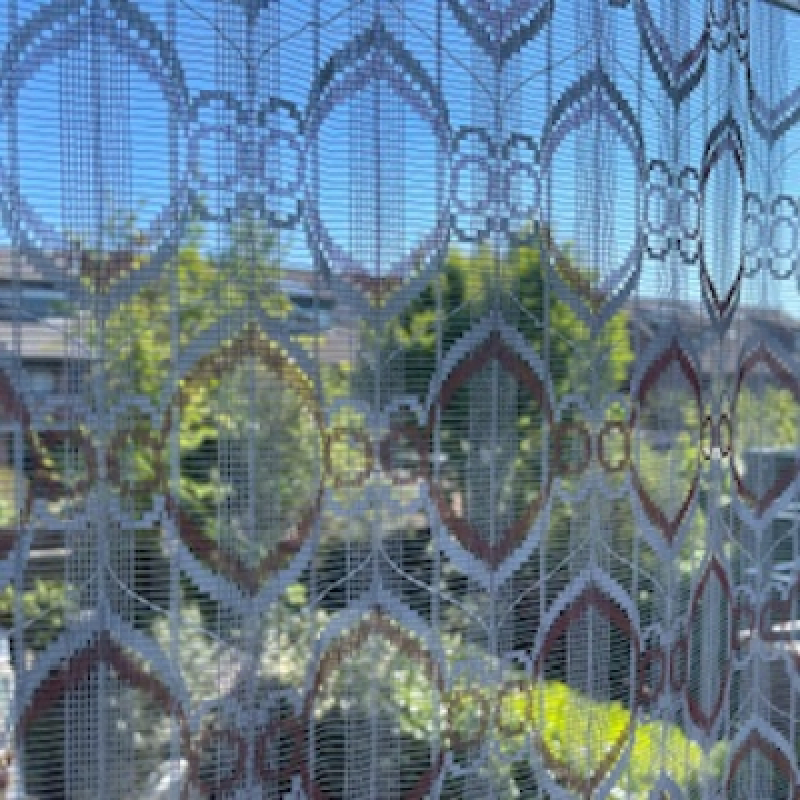 Psychedelic see through curtains WB1