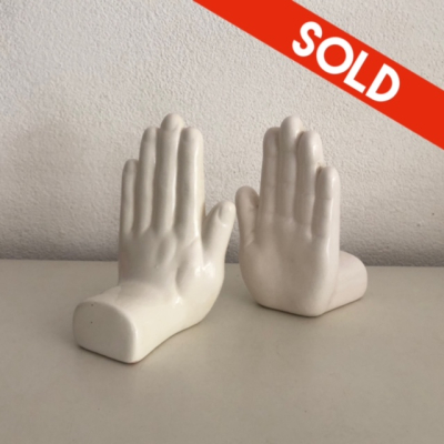 Hands book ends