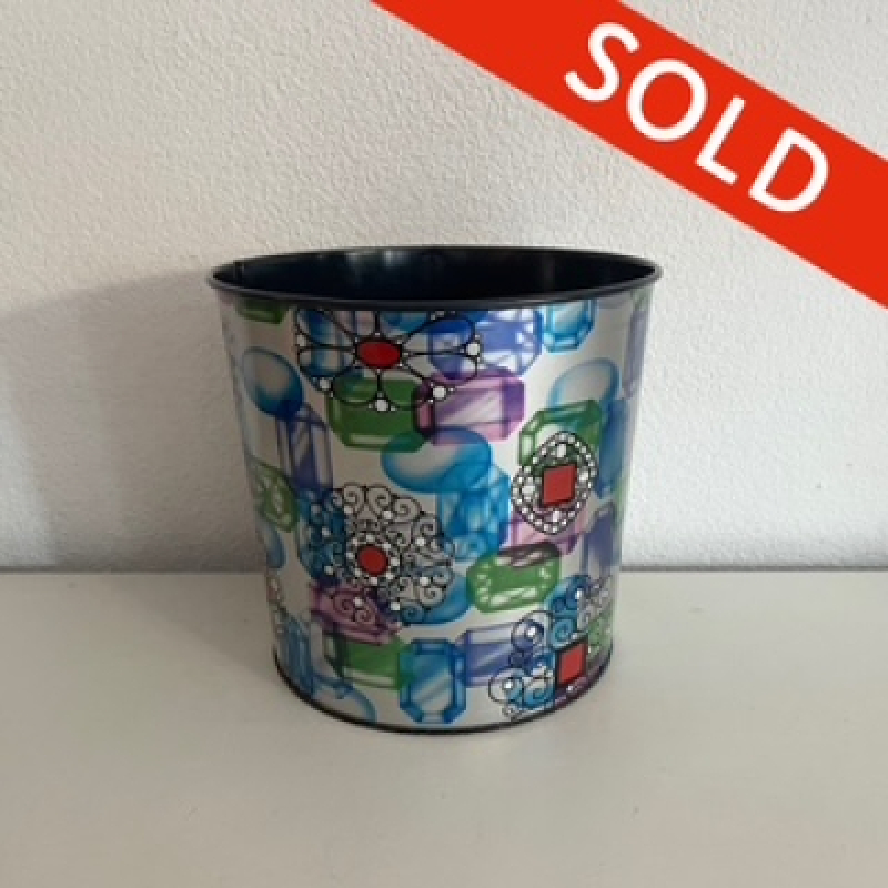 Worcester Ware trash can - Diamond