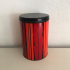 Red striped Tomado container