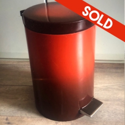 Brabantia pedaalemmer oranje bruin
