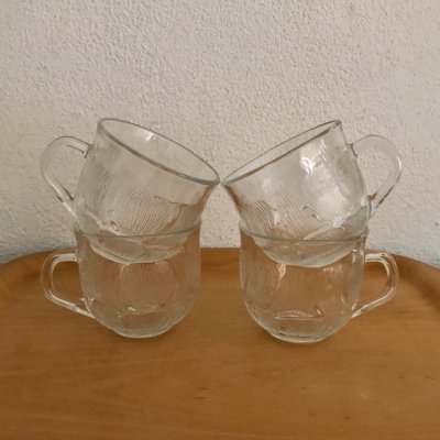 4x Arcoroc tea glasses