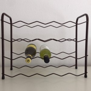 Brown wine rack