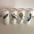 4 Bird glasses - sixties