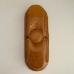 Brown ceramic pudding mold