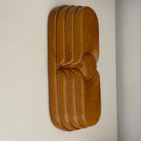 Bruine keramische puddingvorm