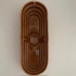 Brown ceramic pudding mold