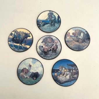 6x Troll coasters