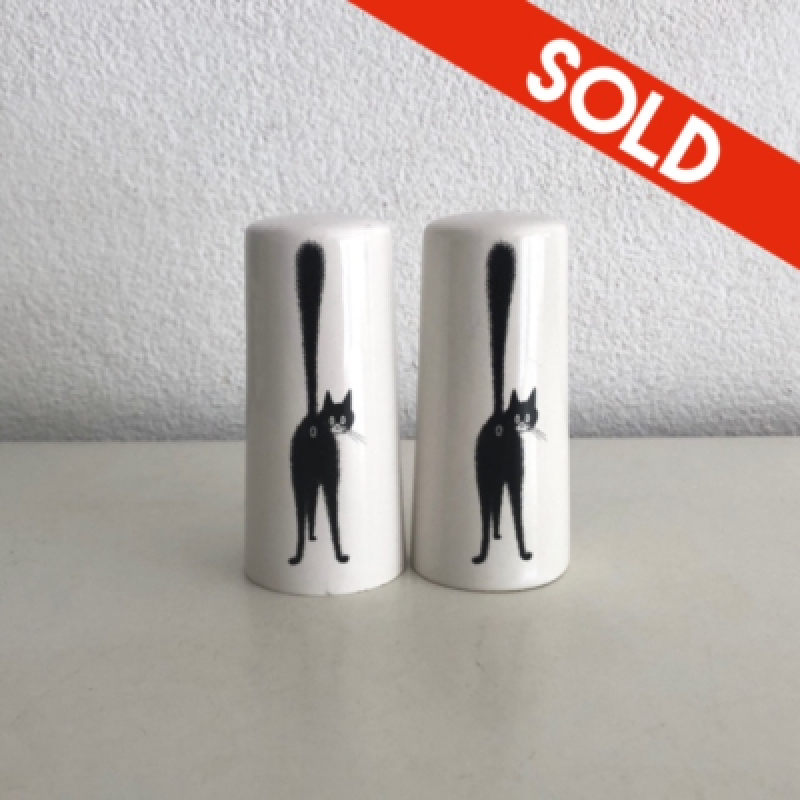 Katten peper en zout stel