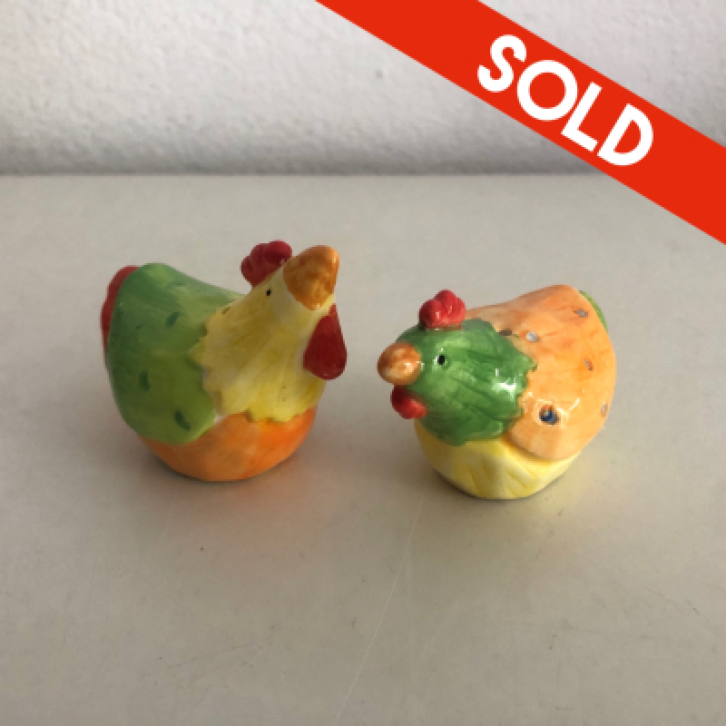 Kippen peper en zout stel