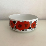 Arzberg red flowers bowl