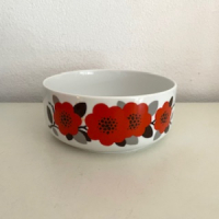Arzberg red flowers bowl