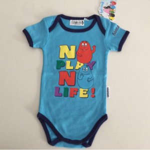 Blue Barbapapa romper