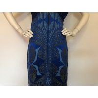 Blue 70s evening dress