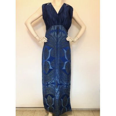 Blue 70s evening dress