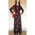 Red 70s flowers dress