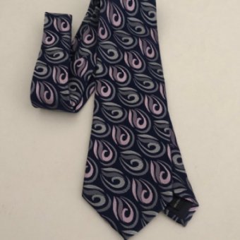 Blue psychedelic tie