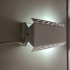 White bedlamp with slots