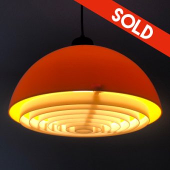 Gele space age lamp
