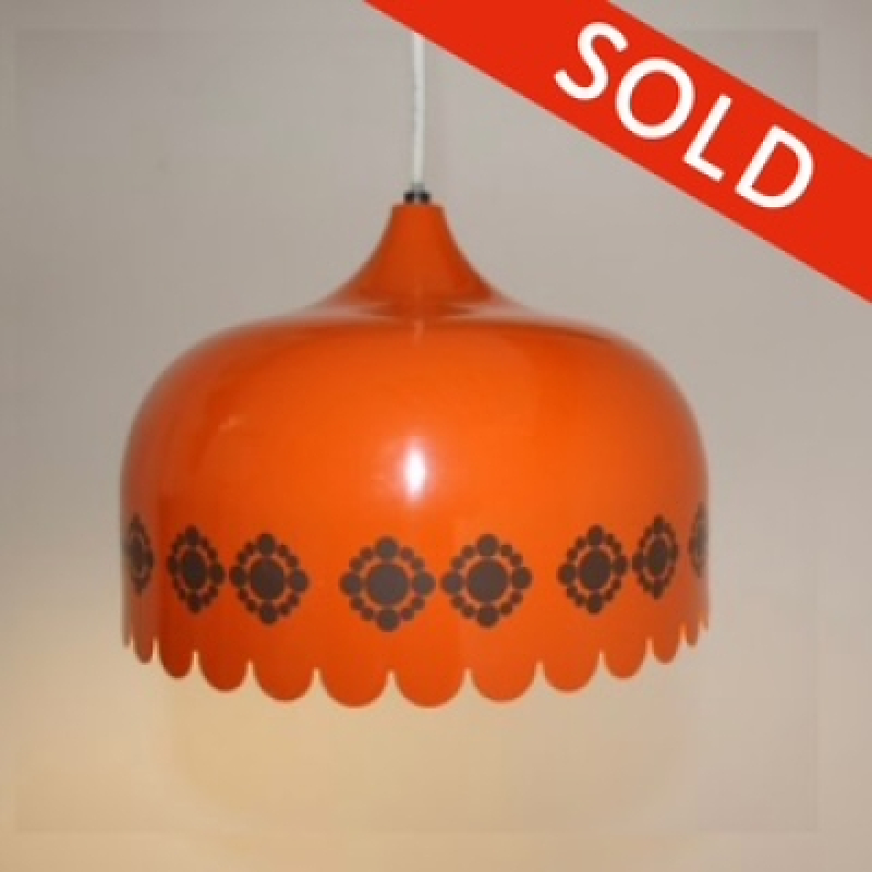 Kaj Franck oranje hanglamp 