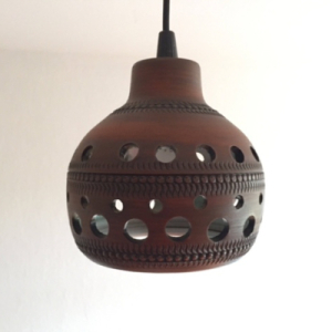 Hanglamp bruin keramiek