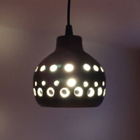 Hanglamp bruin keramiek