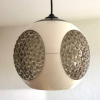 Massive Colani bug eye hanging lamp