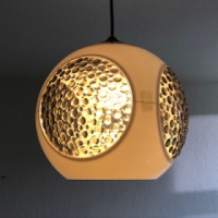 Massive Colani bug eye hanging lamp