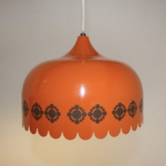 Kaj Franck orange ceiling lamp 