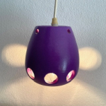 Hanglamp paars keramiek