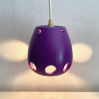 Hanglamp paars keramiek