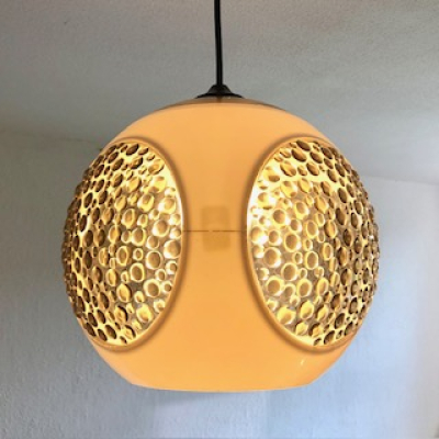 Massive bug eye hanging lamp