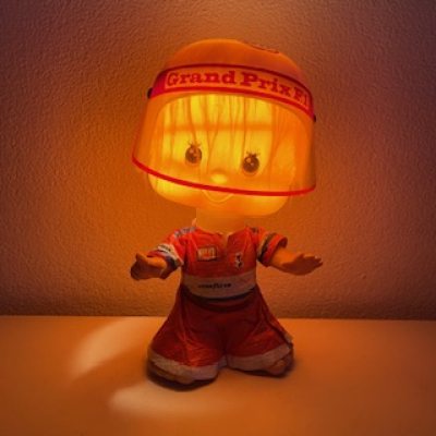 Formule1 bobblehead lamp
