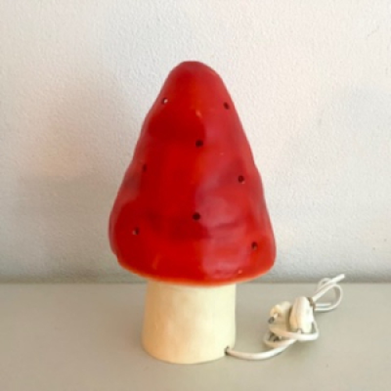 Heico paddenstoel lamp rood