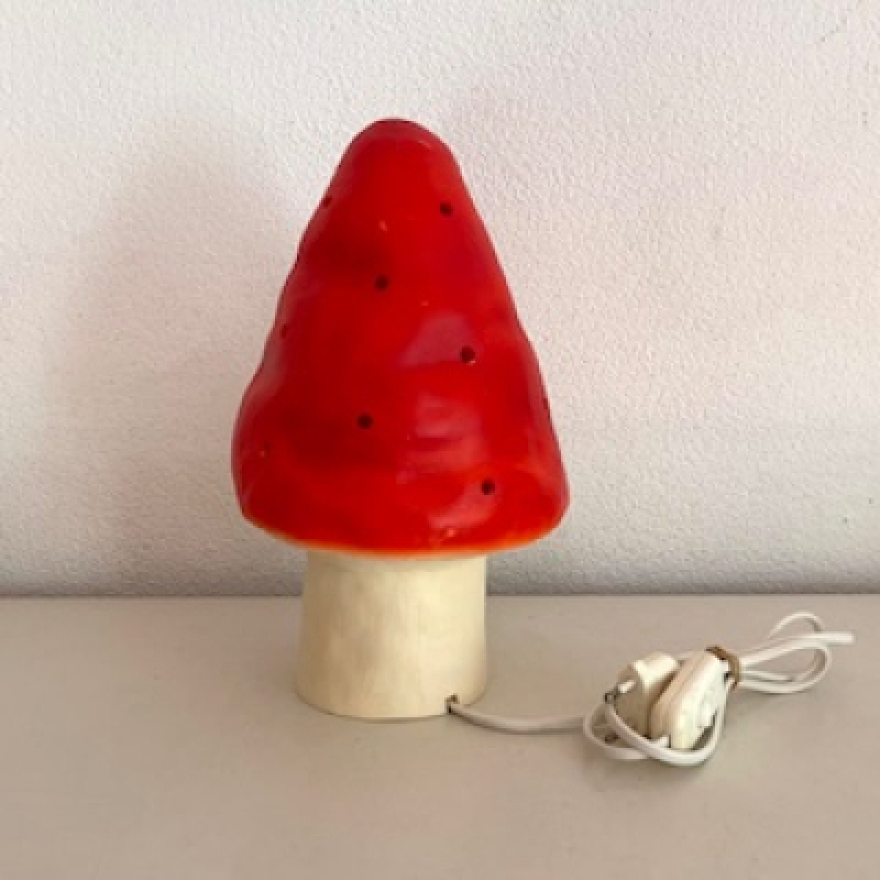 Heico paddenstoel lamp rood