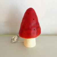 Heico paddenstoel lamp rood