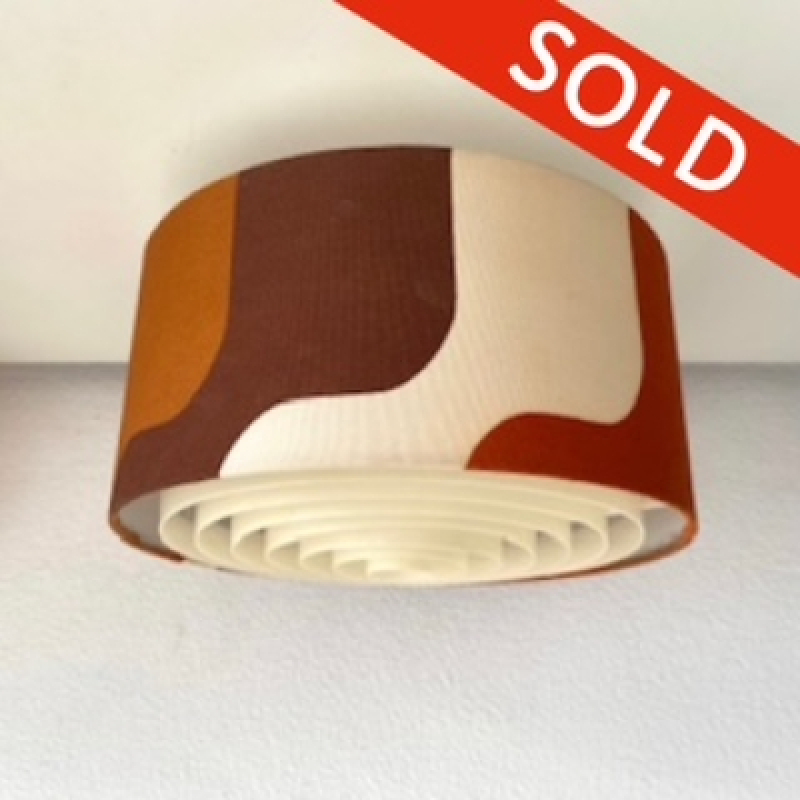 Ceiling lamp 70s lampshade with diffuser 