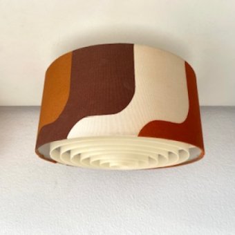 Ceiling lamp 70s lampshade with diffuser 