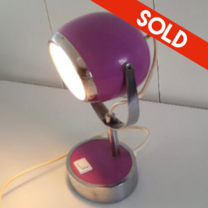 Purple table lamp - eyeball