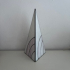 Glas in lood 3D driehoek lamp 