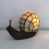 Stained glass snail lamp 