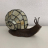 Stained glass snail lamp 