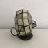 Stained glass snail lamp 