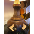 Creme met bruine vaaslamp