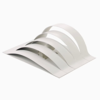 Wave slats wall lamp