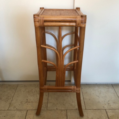 Bamboo rattan plant table - medium