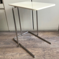 Tubular steel frame sidetable
