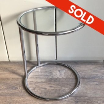 Chrome round sidetable