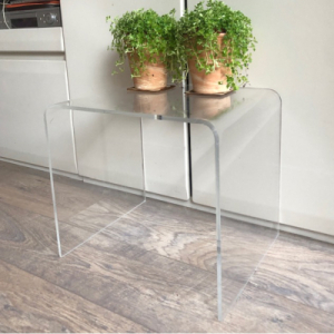 Plexiglass sidetable